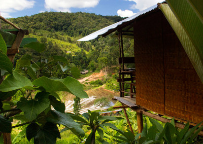 View from private bungalow