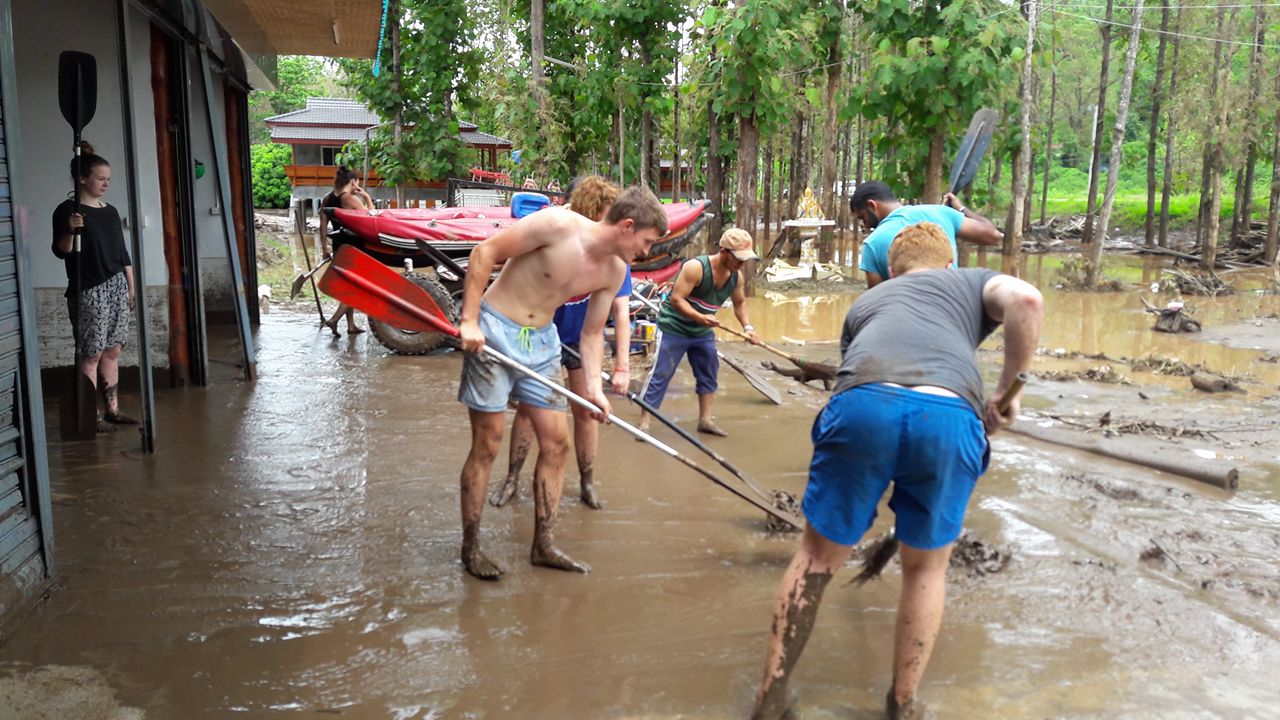 Cleaning after flood